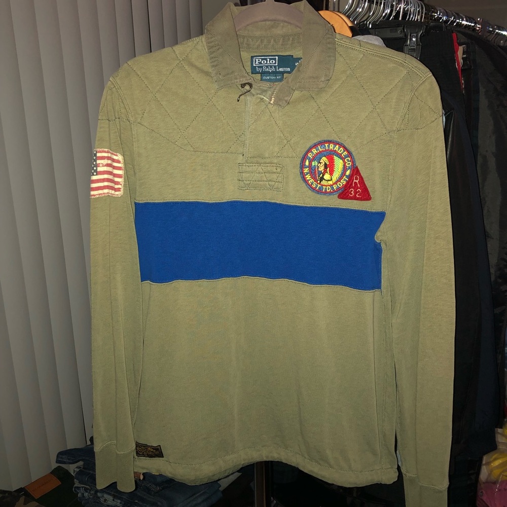 Polo Ralph Lauren Two Tone Cotton Jersey Rugby.